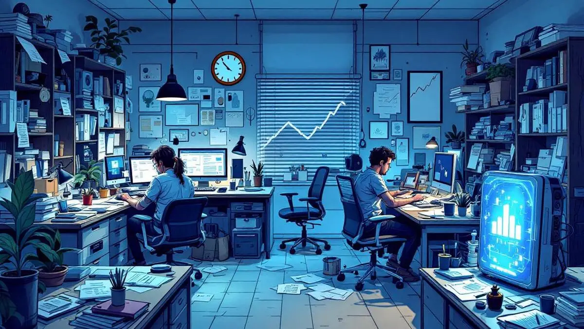 Canadian small business office cluttered traditional tools ai device unused