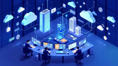 Ai procurment control room isometric data flows governance risk