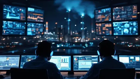Uk industrial control room night scada operators cyber defence