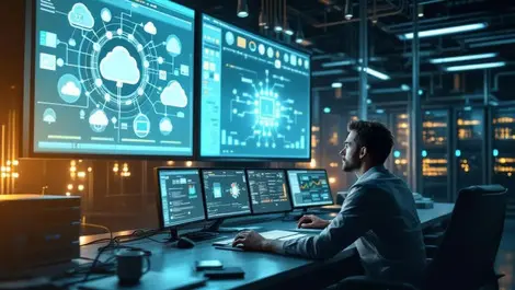 Cinematic cloud operations control room self healing infrastructure