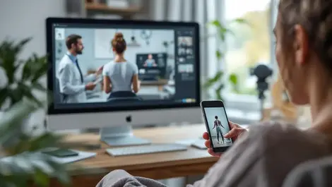 Nhs online physiotherapy session london patient home back exercises