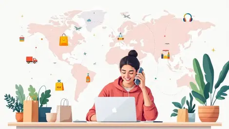 Canadian content creator global ecommerce travel retail icons