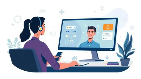 It service desk agent biometric facial scan secure auth workflow